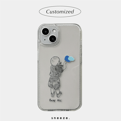 小表情線條人像訂製殼1